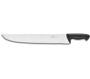 Kalaveitsi 32 Dumas Thermo Black leveä hammastettu terä 45cm muotoiltu kahva