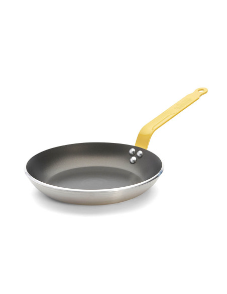Sartén antiadherente de aluminio amarillo De Buyer Choc Resto Inducción