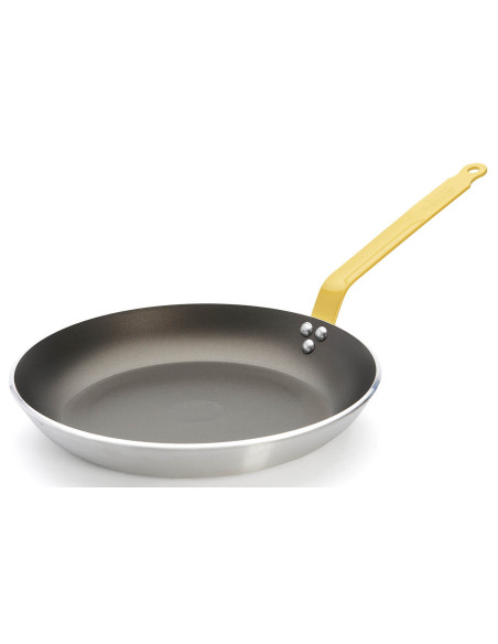 Padella antiaderente in alluminio giallo De Buyer Choc Resto Induction
