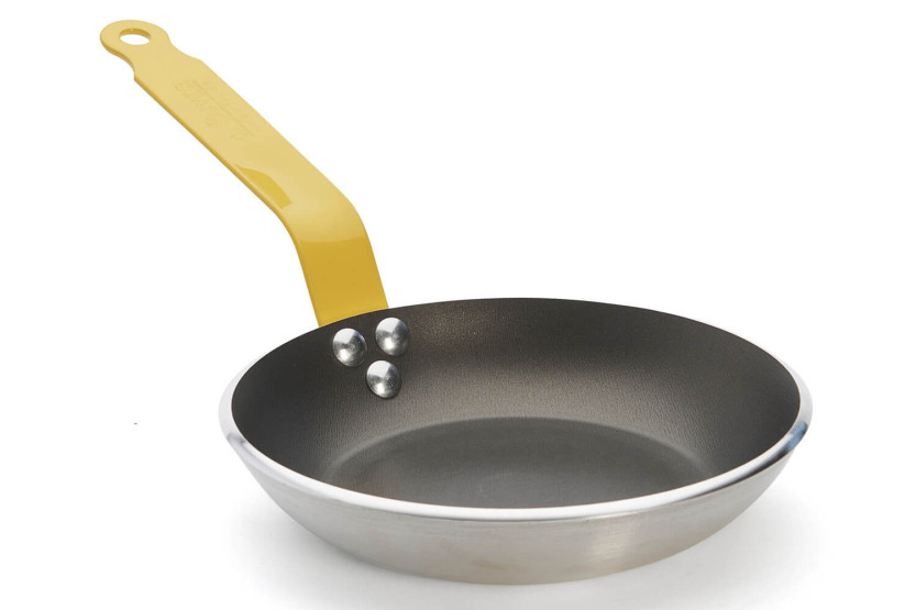 Sartén antiadherente de aluminio amarillo De Buyer Choc Resto Inducción