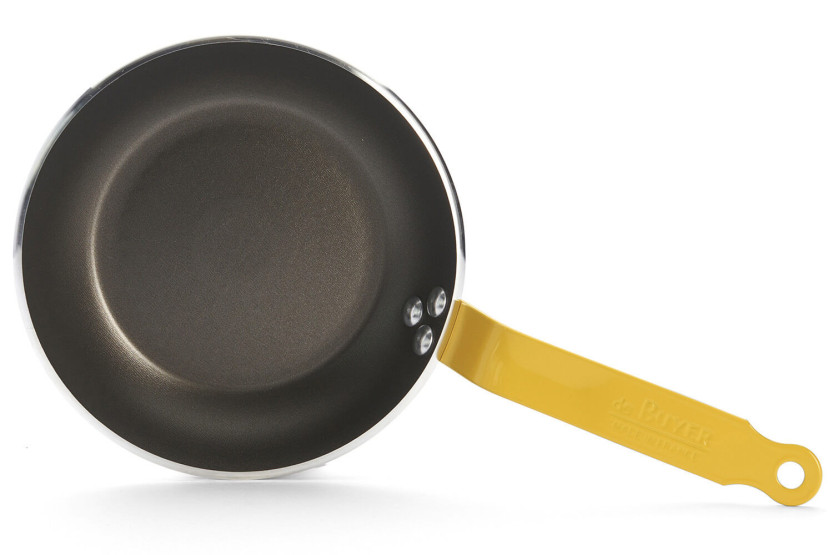 Padella antiaderente in alluminio giallo De Buyer Choc Resto Induction