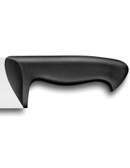Fischmesser mit breiter Klinge mit Wellenschliff 32 Dumas Thermo Black 45cm Griff aus gegossenem Kunststoff