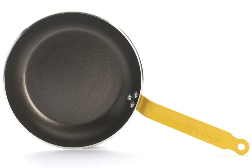 Sartén antiadherente de aluminio amarillo De Buyer Choc Resto Inducción