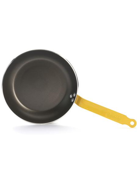 Padella antiaderente in alluminio giallo De Buyer Choc Resto Induction