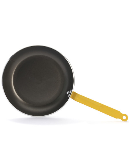Sartén antiadherente de aluminio amarillo De Buyer Choc Resto Inducción