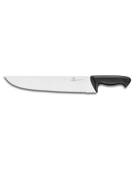 32 Dumas Thermo Black Faca de peixe serrilhada com 35 cm de largura e cabo moldado
