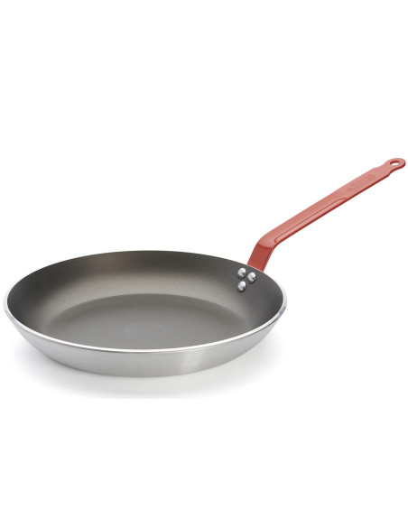 Padella antiaderente in alluminio rosso HACCP De Buyer Choc Classic