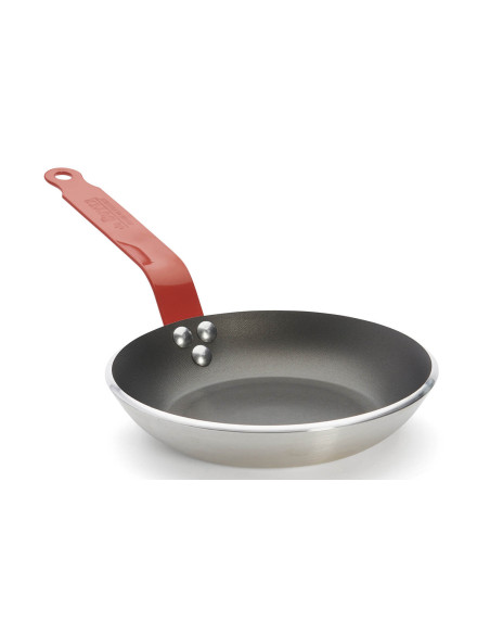 Frigideira antiaderente de alumínio vermelho De Buyer Choc Classic HACCP