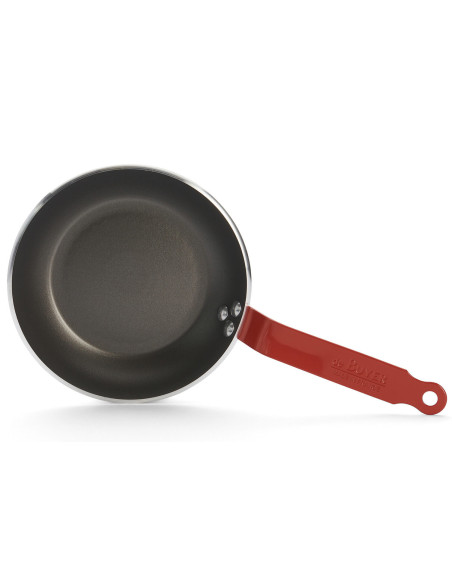 De Buyer Choc Classic HACCP röd non-stick stekpanna i aluminium