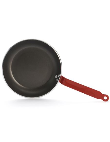 Frigideira antiaderente de alumínio vermelho De Buyer Choc Classic HACCP