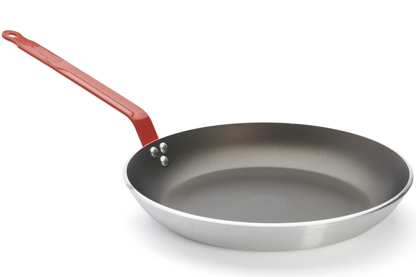 Frigideira antiaderente de alumínio vermelho De Buyer Choc Classic HACCP
