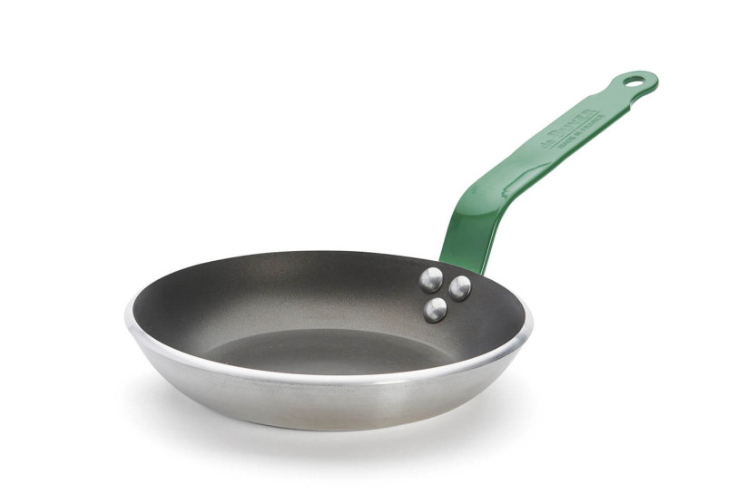 Frigideira antiaderente de alumínio De Buyer Choc Classic HACCP verde