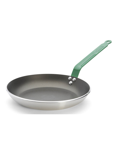 Frigideira antiaderente de alumínio De Buyer Choc Classic HACCP verde