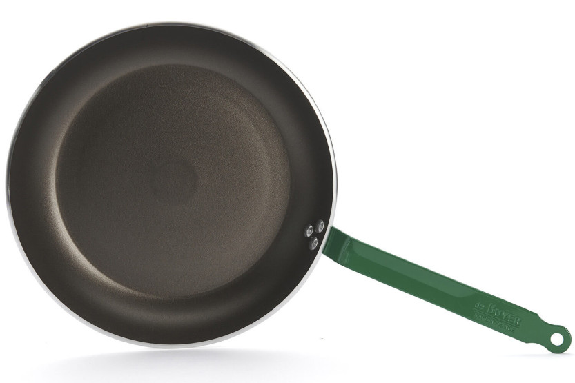 Frigideira antiaderente de alumínio De Buyer Choc Classic HACCP verde