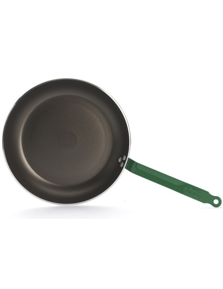 Frigideira antiaderente de alumínio De Buyer Choc Classic HACCP verde