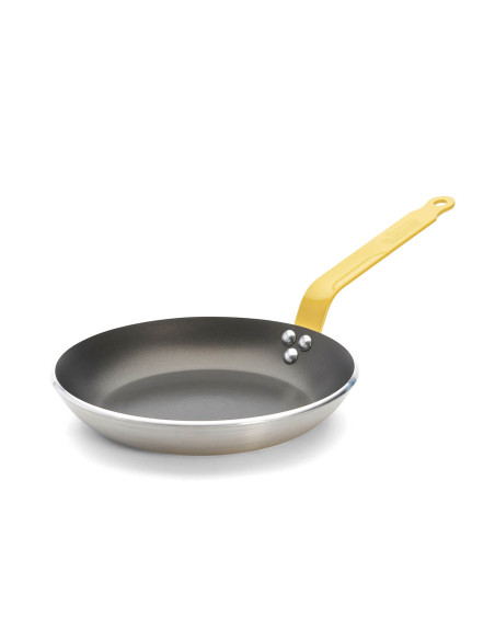 Padella antiaderente in alluminio giallo HACCP De Buyer Choc Classic