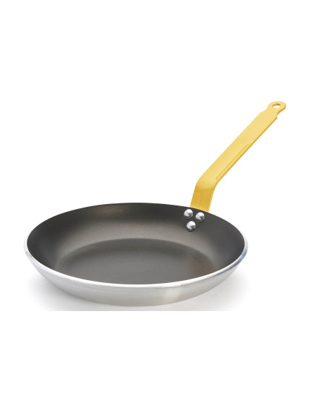 Sartén antiadherente de aluminio amarilla HACCP De Buyer Choc Classic