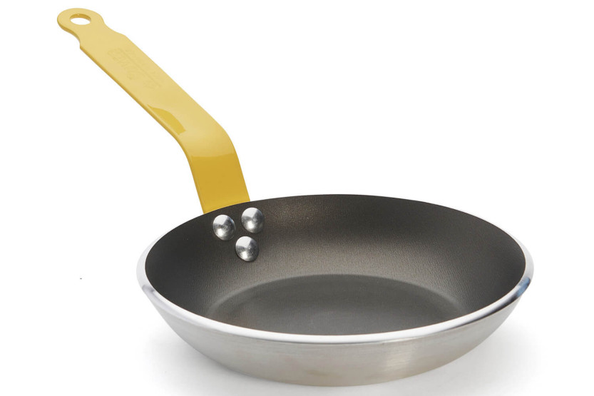 Frigideira antiaderente de alumínio amarelo HACCP De Buyer Choc Classic