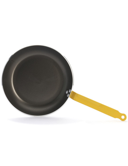 Padella antiaderente in alluminio giallo HACCP De Buyer Choc Classic