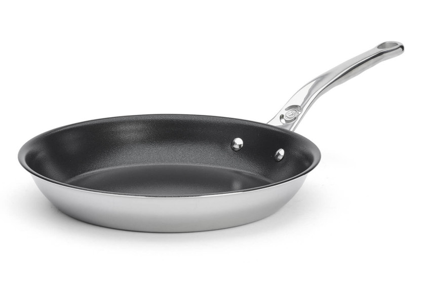 De Buyer Affinity 5-laags roestvrijstalen koekenpan met keramische coating en antiaanbaklaag