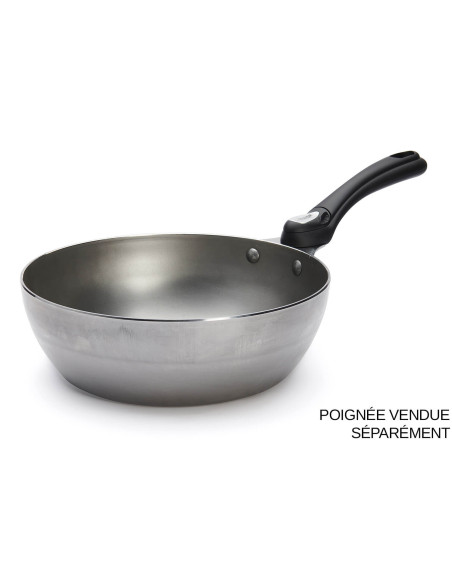 Tegame in stile country De Buyer Mineral B Twisty da 24 cm in acciaio