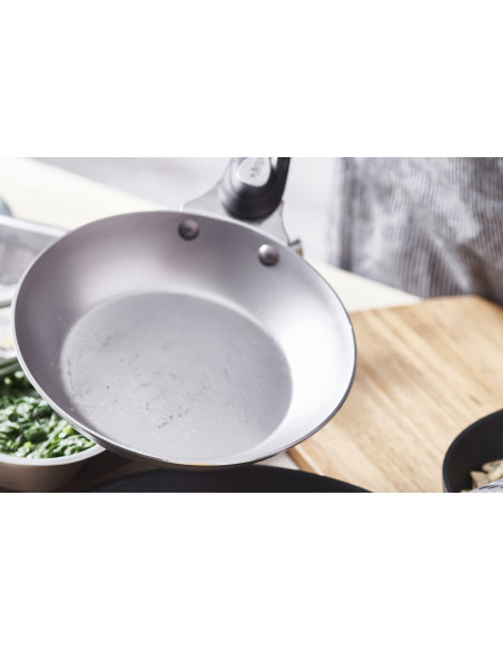 De Buyer Mineral B Twisty teräs paistinpannu