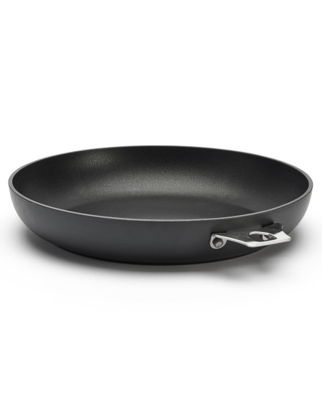 De Buyer Choc Intense Twisty koekenpan van gesmeed aluminium met antiaanbaklaag