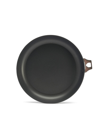 De Buyer Choc Intense Twisty koekenpan van gesmeed aluminium met antiaanbaklaag
