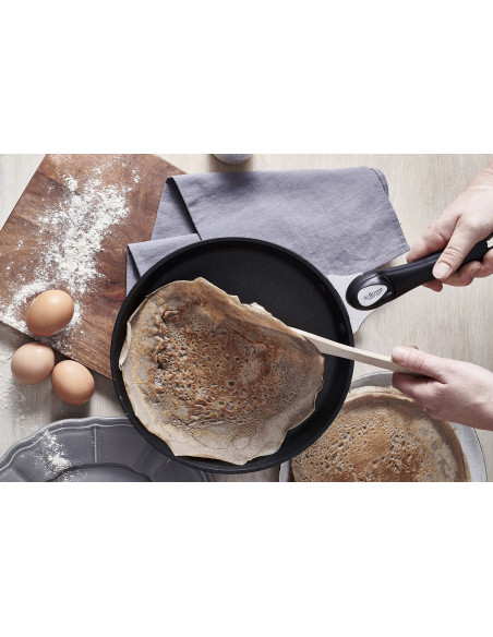 De Buyer Choc Intense Twisty tarttumaton taottu alumiininen pannukakkupannu