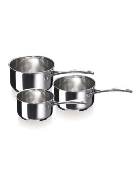 Set van 3 roestvrijstalen Beka Chef kookpannen van 16 tot 20 cm