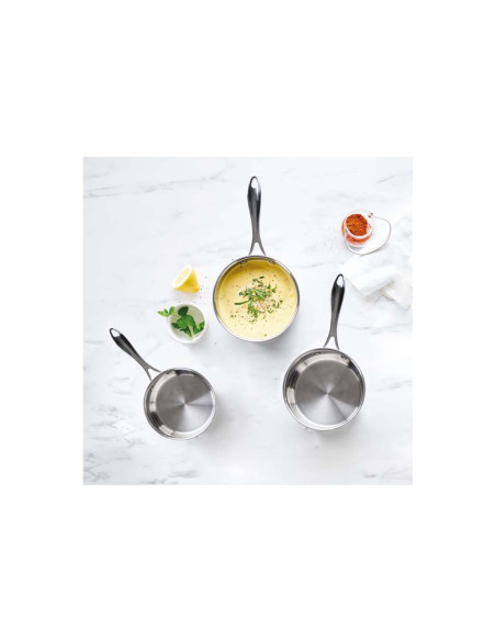 Beka Chef 3-teiliges Topfset aus Edelstahl 16 bis 20 cm