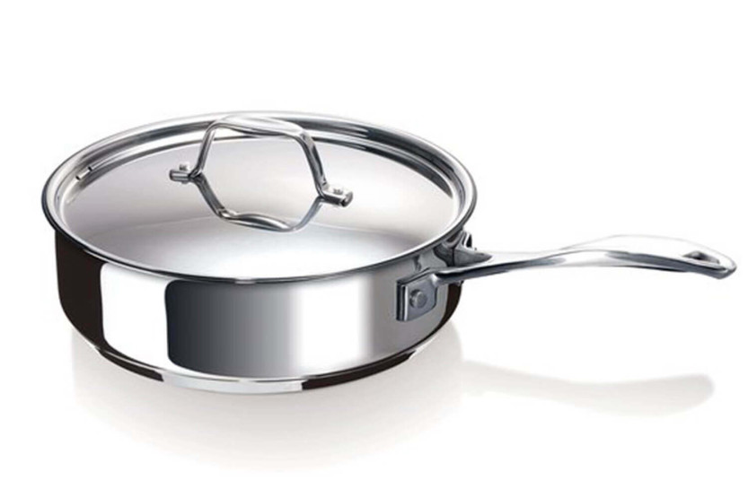 Beka Chef Sauteuse aus Edelstahl mit Deckel 24cm