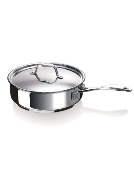 Padella Beka Chef in acciaio inox con coperchio 24 cm