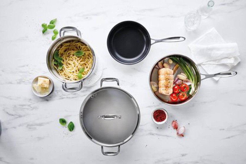 Beka Chef sartén de acero inoxidable con tapa 24cm