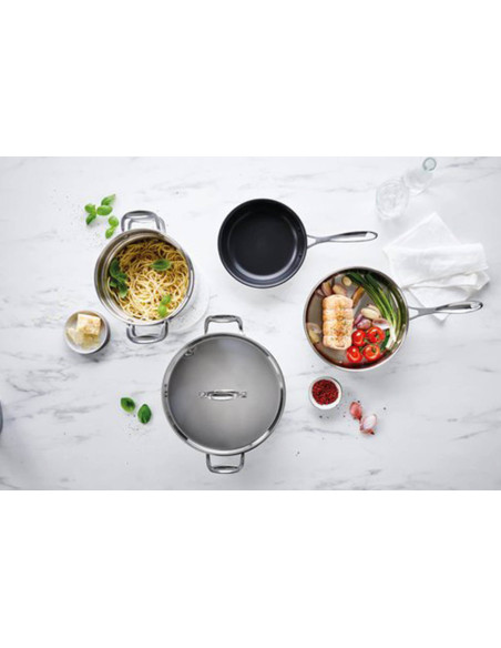Padella Beka Chef in acciaio inox con coperchio 24 cm