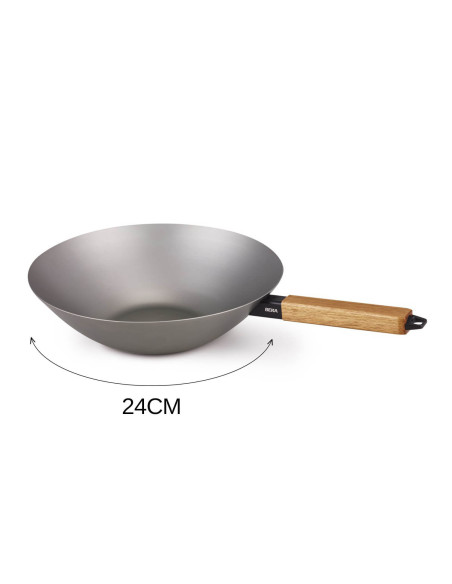 Wok in acciaio al carbonio Beka Nomad