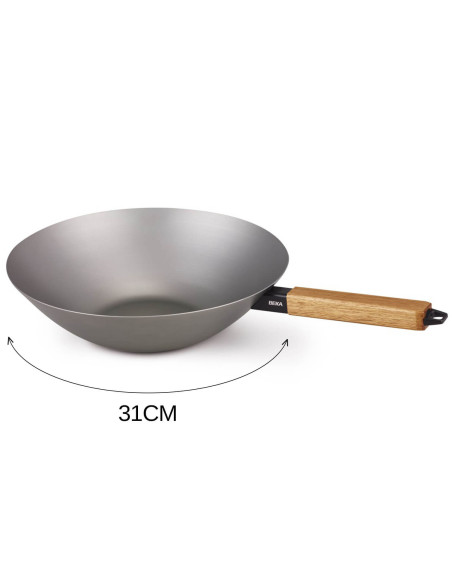 Wok de acero al carbono Beka Nomad