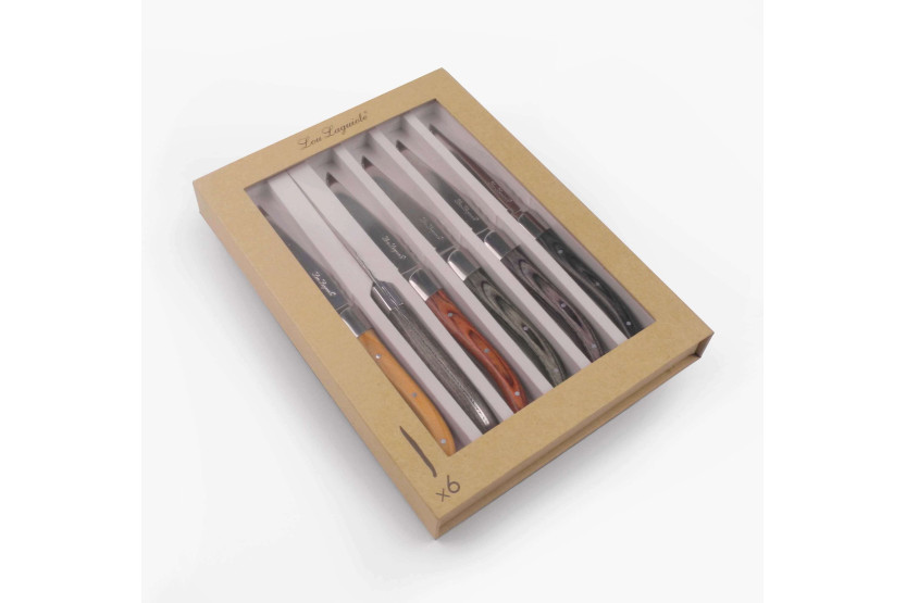 Sett med 6 Royal Louis Lou Laguiole biffkniver
