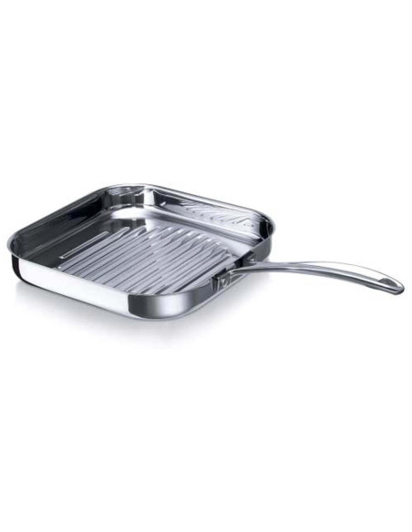 Beka Chef roestvrijstalen vierkante grillpan 26,5x26,5cm