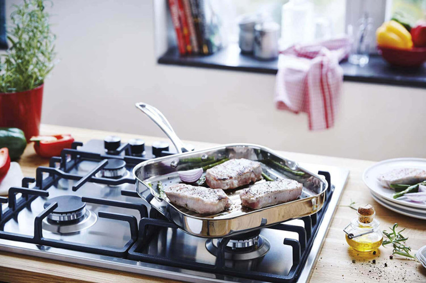 Beka Chef stainless steel square grill pan 26.5x26.5cm