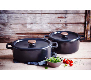 Caçarola oval de ferro fundido esmaltado Beka Nori 31cm 2