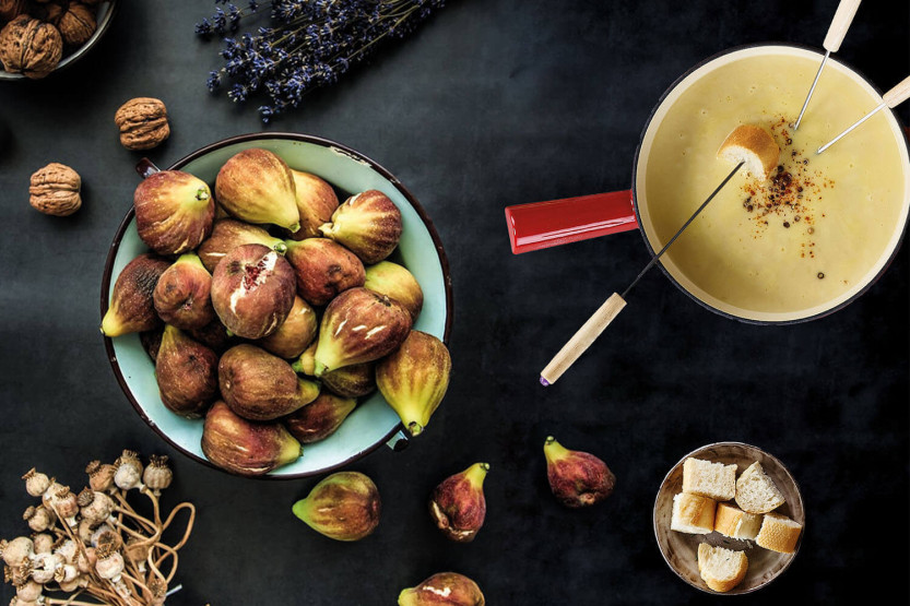 Conjunto de fondue de queijo em ferro fundido esmaltado Beka Belledone para 6 pessoas - Vermelho