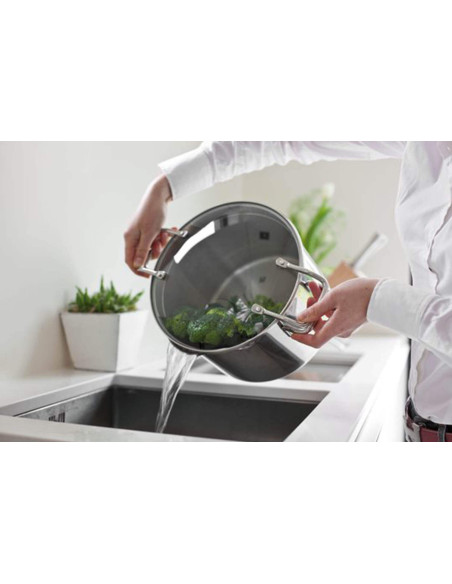 Cuocipasta/verdure Beka Emporo in acciaio inox da 24 cm con coperchio colapasta