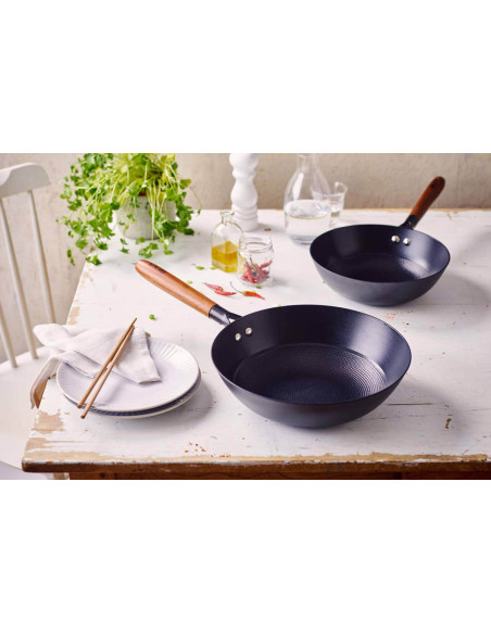 Wok antiaderente in ferro smaltato Beka Mandala