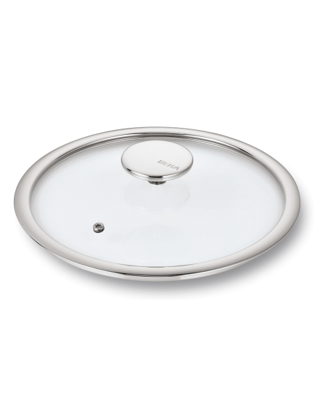 Beka R'Evolution glass lid with stainless steel ring
