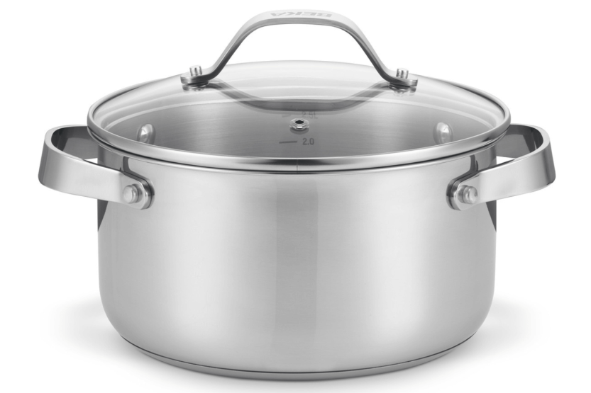 Beka Cicla roestvrijstalen braadpan 24cm met glazen deksel