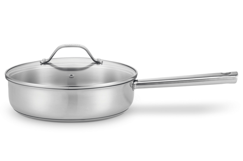 Beka Cicla roestvrijstalen 24cm sauteerpan met glazen deksel