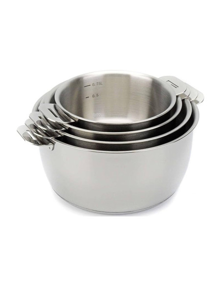 Juego de 4 cacerolas extraíbles Beka Select de 14 a 20 cm en acero inoxidable 18/10
