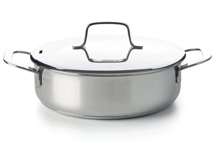 Sauteuse Beka Maestro 24cm 18/10 roestvrij staal 2 handgrepen + deksel