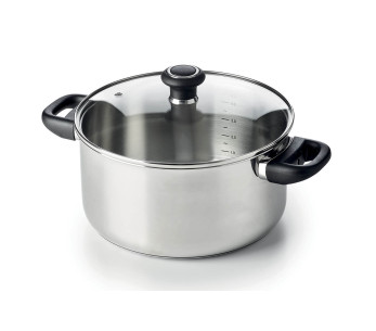 Beka Polo braadpan in 18/10 roestvrij staal + glazen deksel